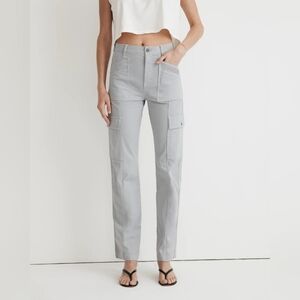 Madewell '90s Straight Cargo Pant Solstice Gray High Rise- Size 28